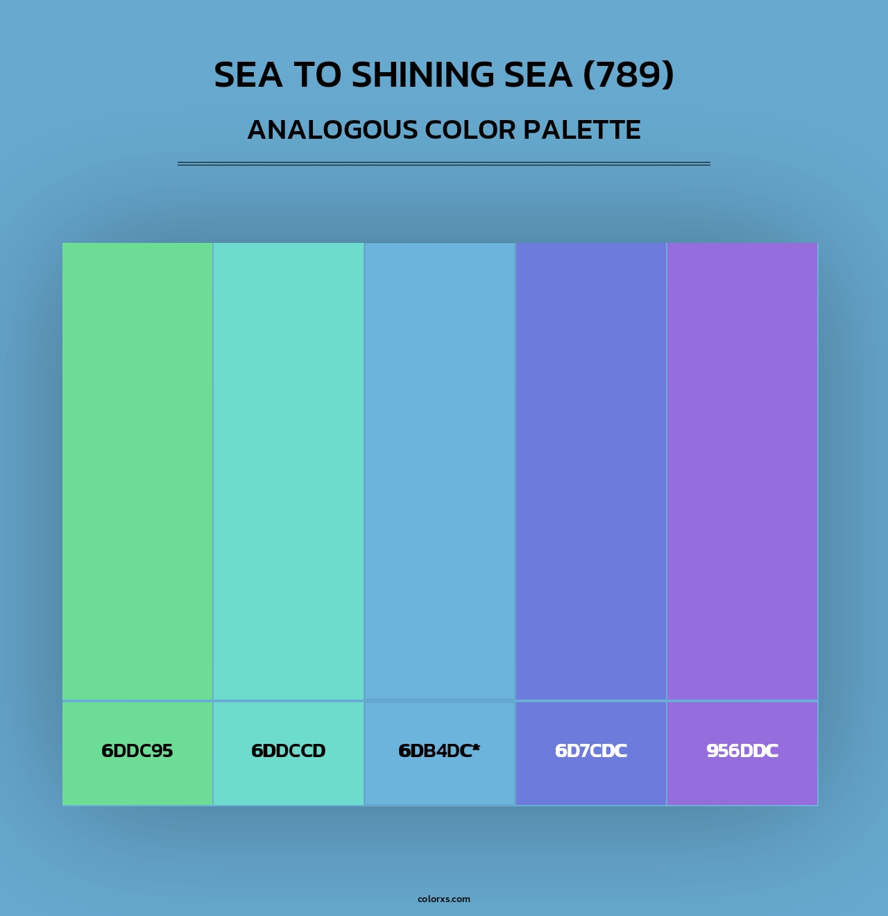 Sea to Shining Sea (789) - Analogous Color Palette