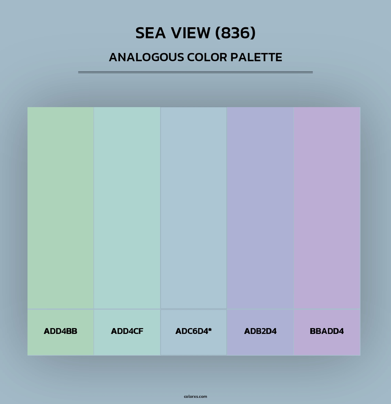 Sea View (836) - Analogous Color Palette