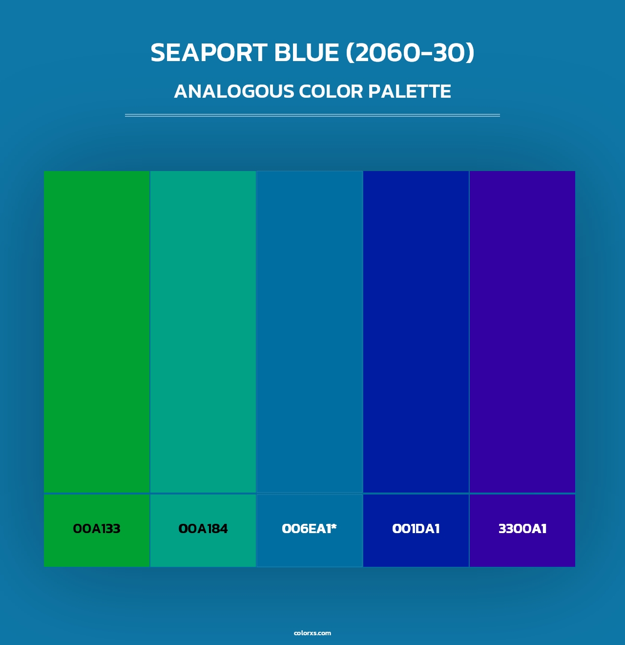 Seaport Blue (2060-30) - Analogous Color Palette