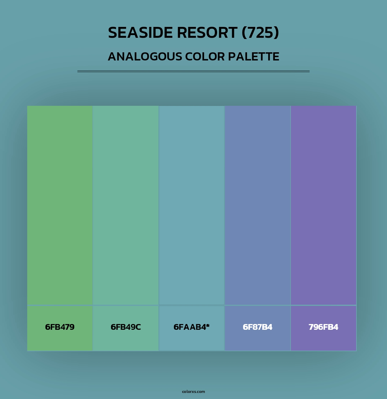 Seaside Resort (725) - Analogous Color Palette