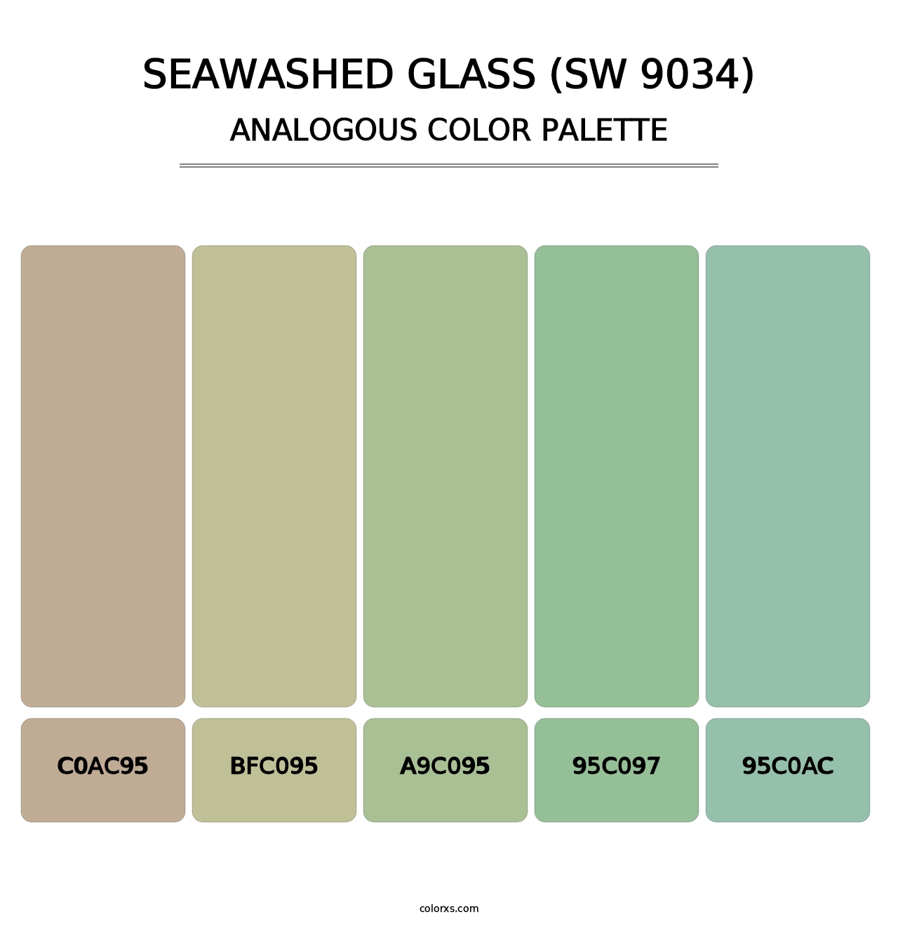 Seawashed Glass (SW 9034) - Analogous Color Palette