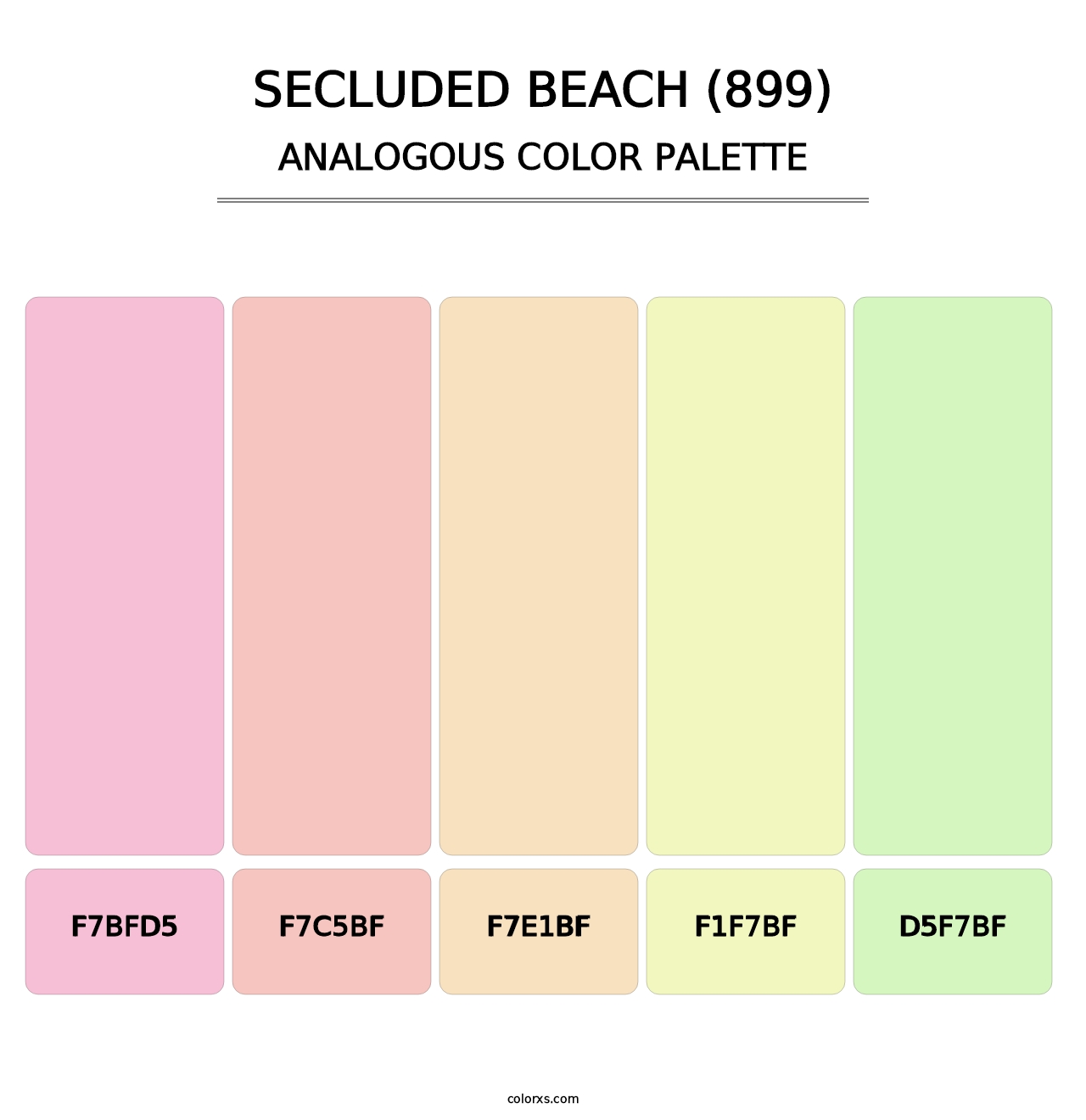 Secluded Beach (899) - Analogous Color Palette