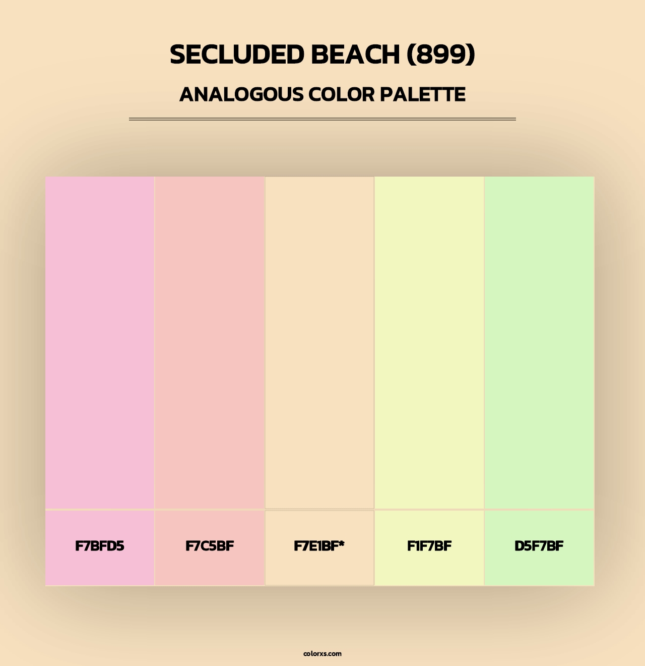 Secluded Beach (899) - Analogous Color Palette