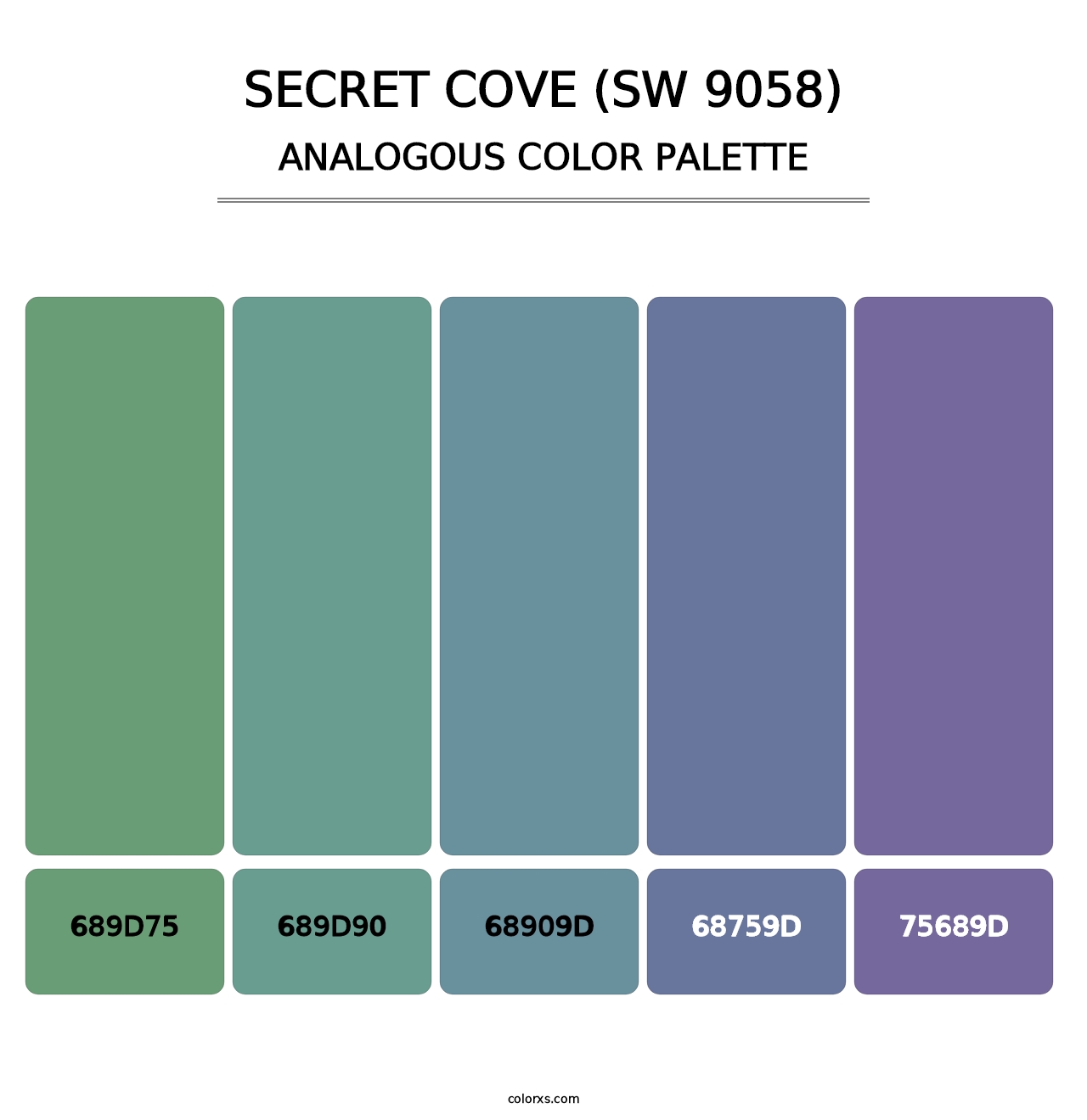 Secret Cove (SW 9058) - Analogous Color Palette