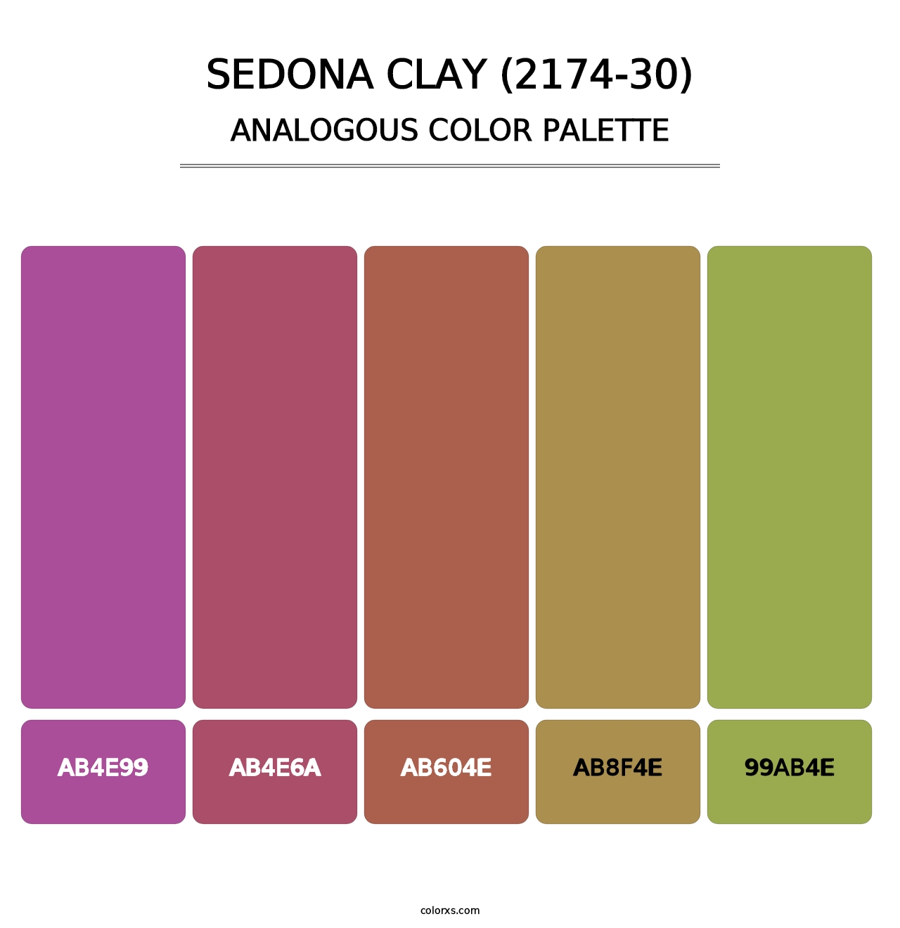 Sedona Clay (2174-30) - Analogous Color Palette