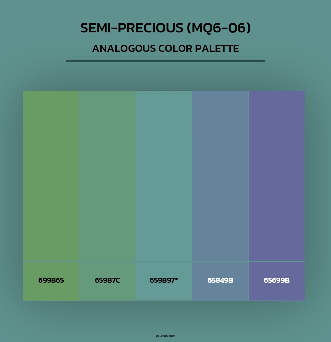 Semi-Precious (MQ6-06) - Analogous Color Palette