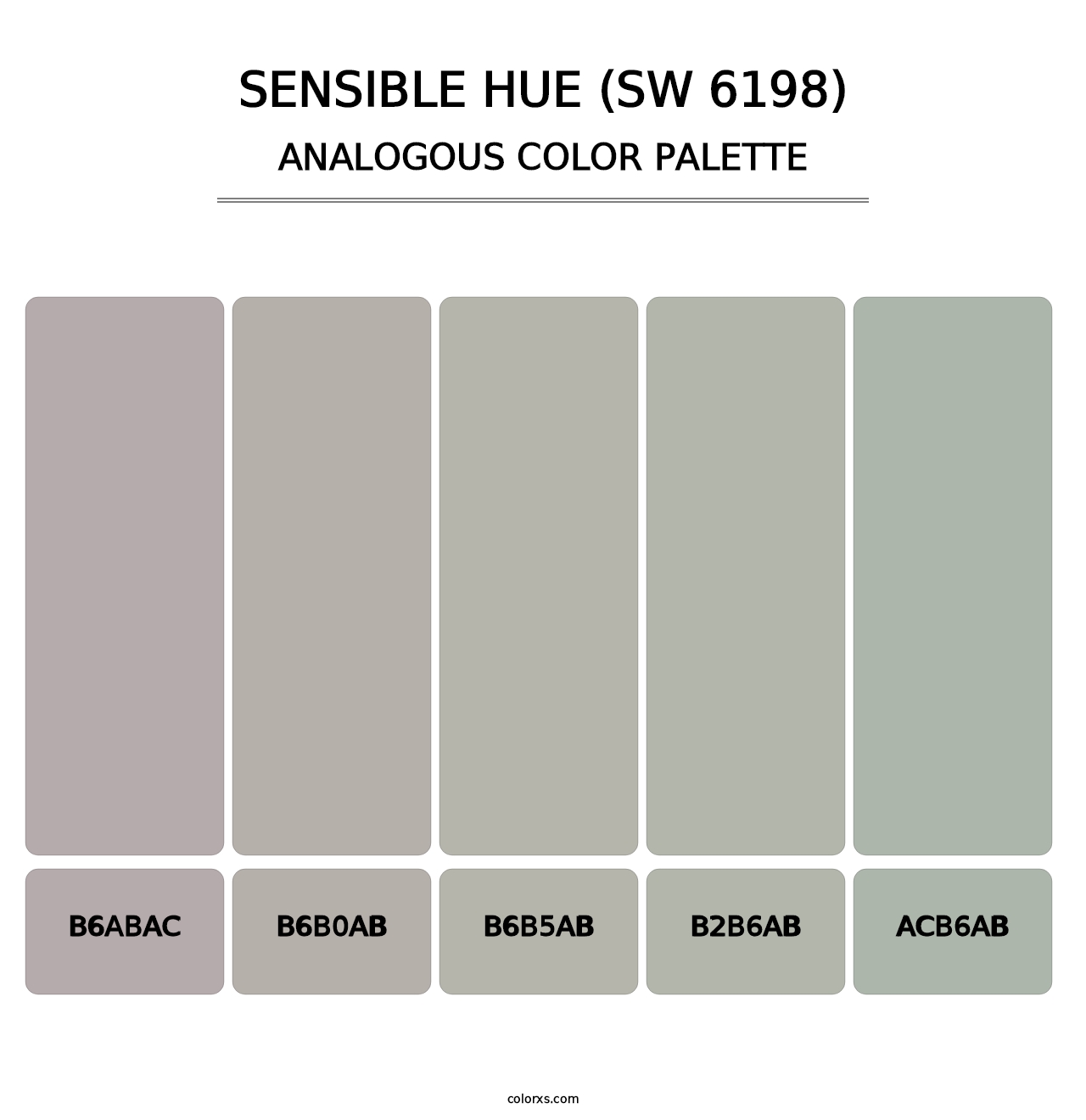 Sensible Hue (SW 6198) - Analogous Color Palette