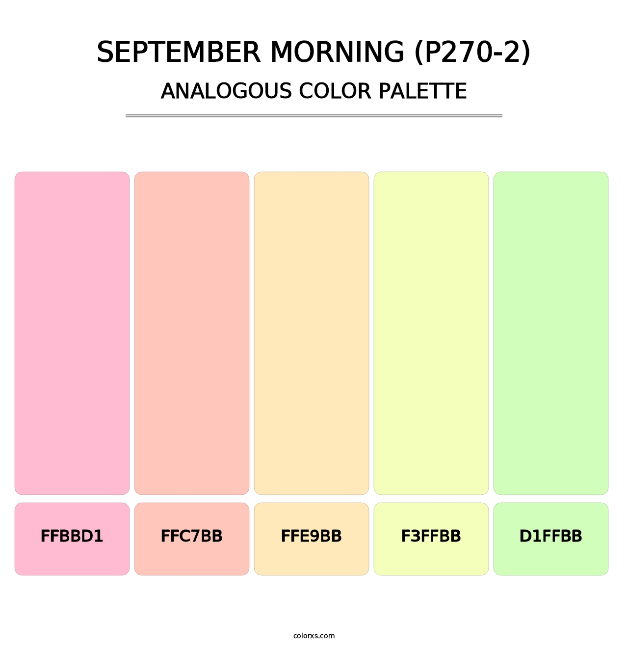 September Morning (P270-2) - Analogous Color Palette