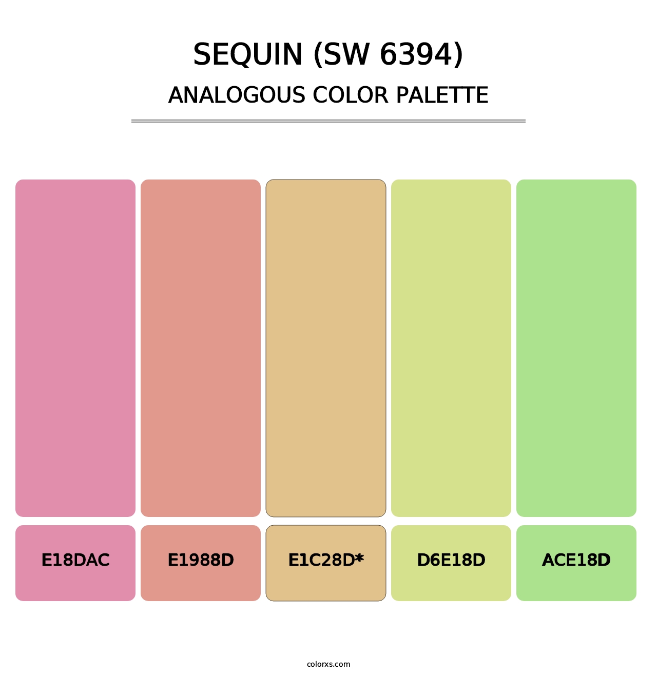 Sequin (SW 6394) - Analogous Color Palette