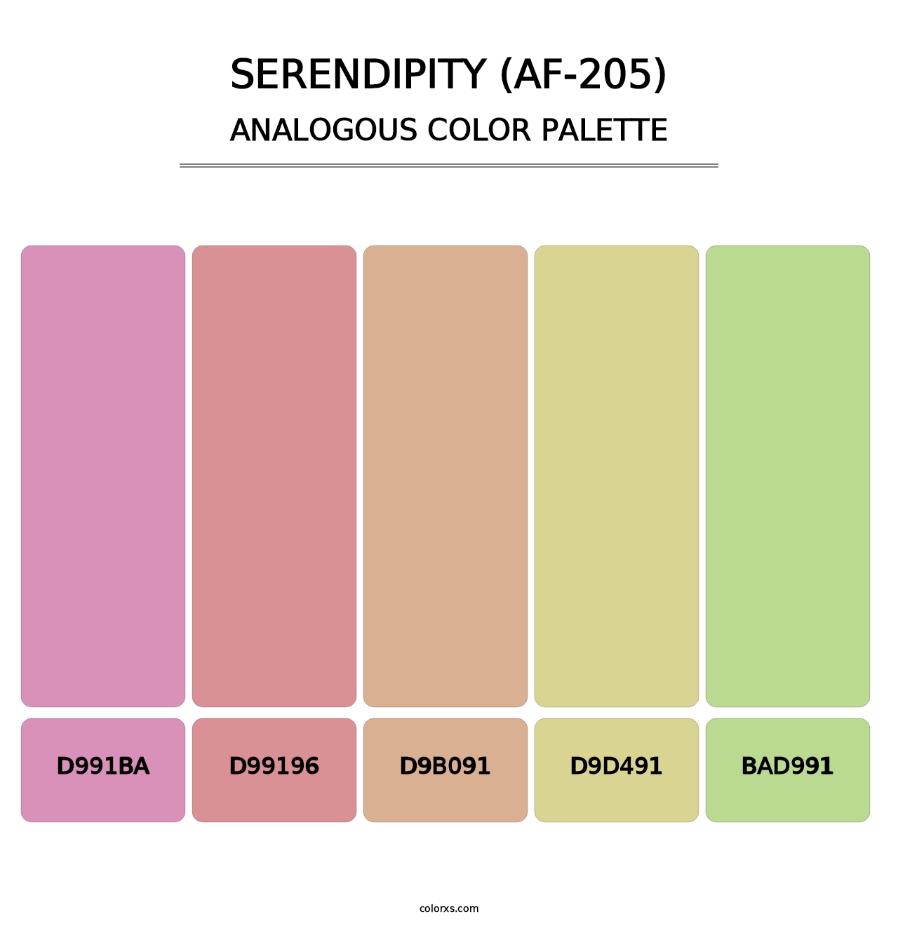 Serendipity (AF-205) - Analogous Color Palette