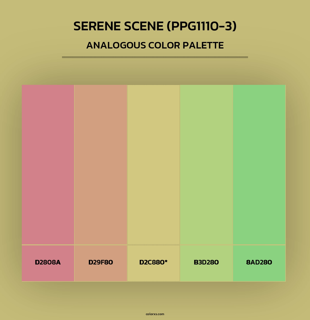 Serene Scene (PPG1110-3) - Analogous Color Palette