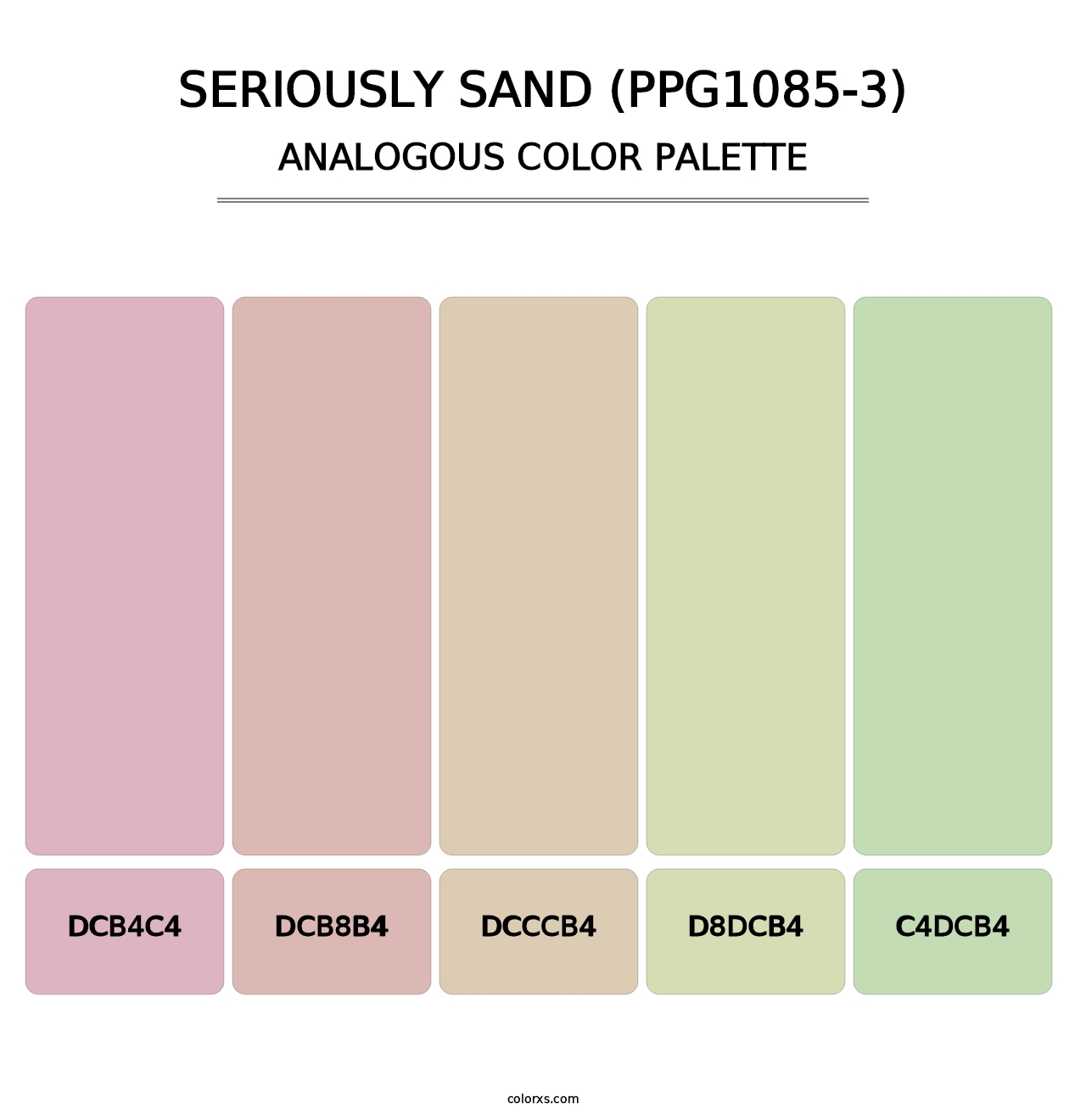 Seriously Sand (PPG1085-3) - Analogous Color Palette