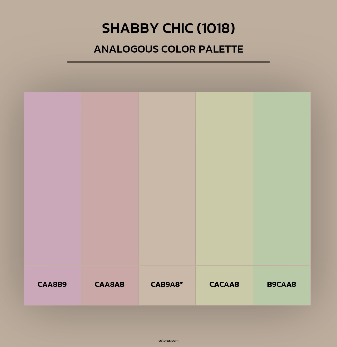 Shabby Chic (1018) - Analogous Color Palette