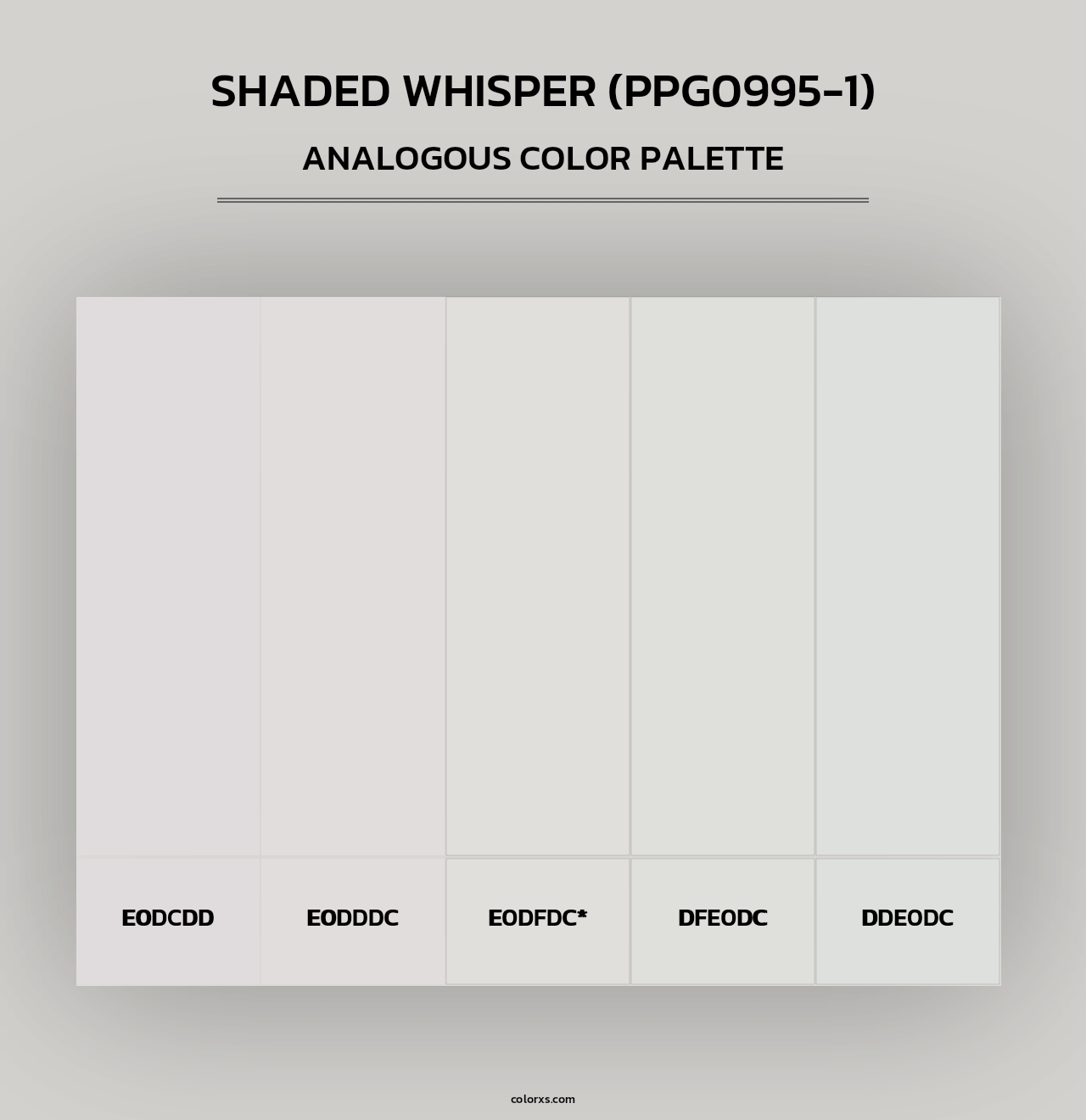 Shaded Whisper (PPG0995-1) - Analogous Color Palette