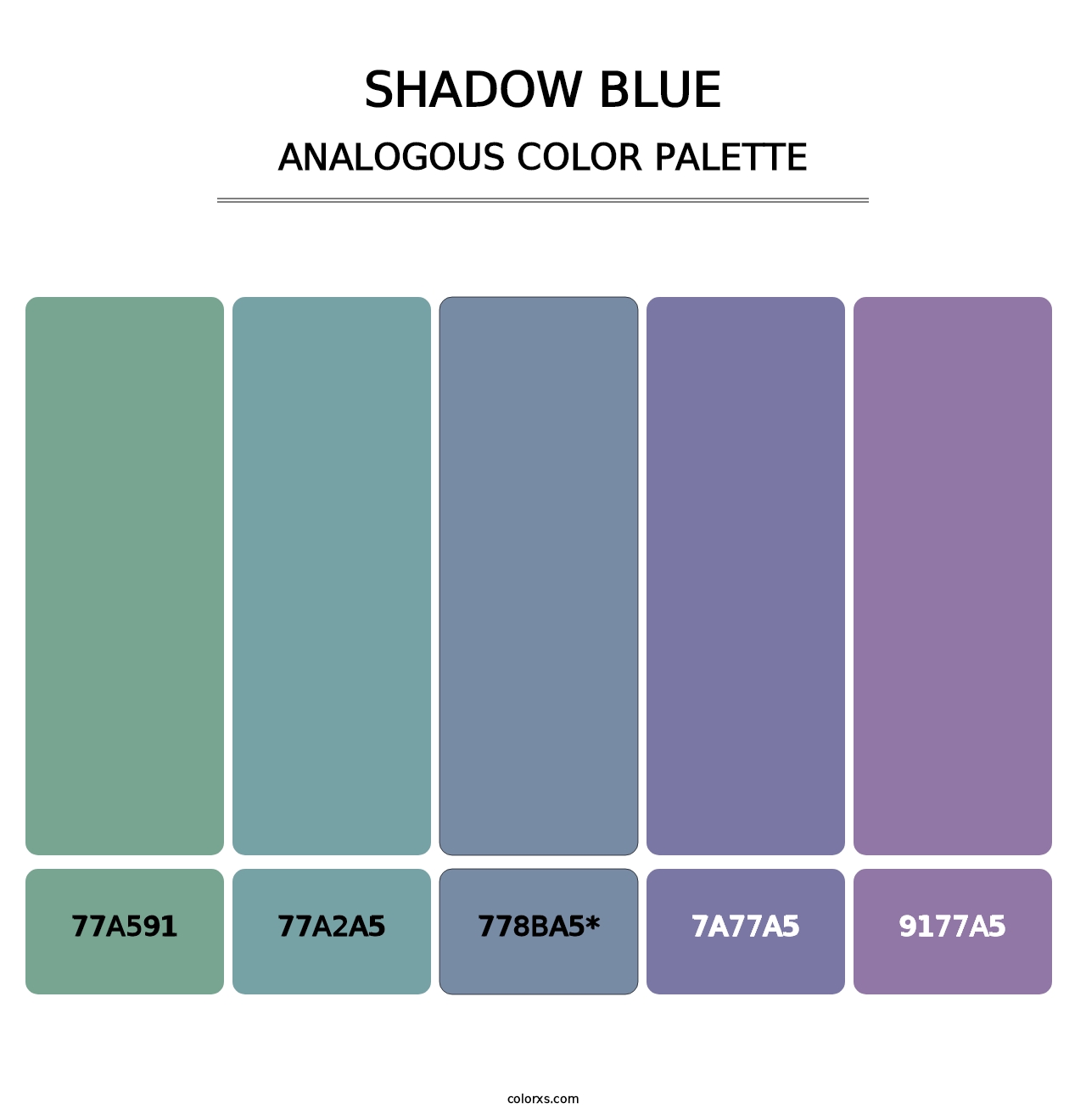 Shadow Blue - Analogous Color Palette