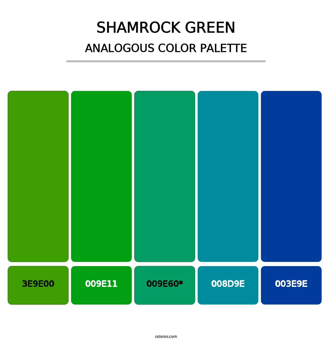 Shamrock Green - Analogous Color Palette