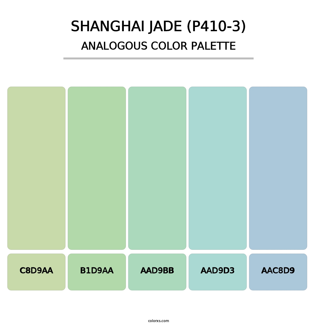 Shanghai Jade (P410-3) - Analogous Color Palette
