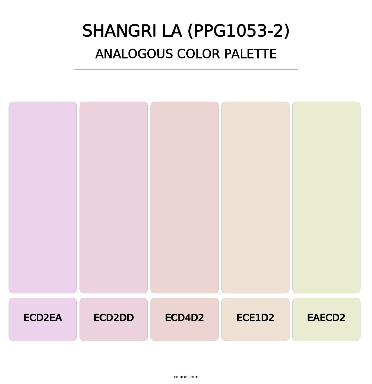 Shangri La (PPG1053-2) - Analogous Color Palette