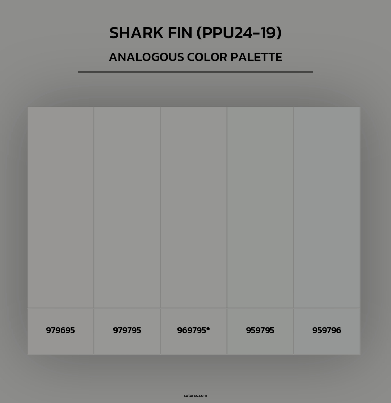 Shark Fin (PPU24-19) - Analogous Color Palette