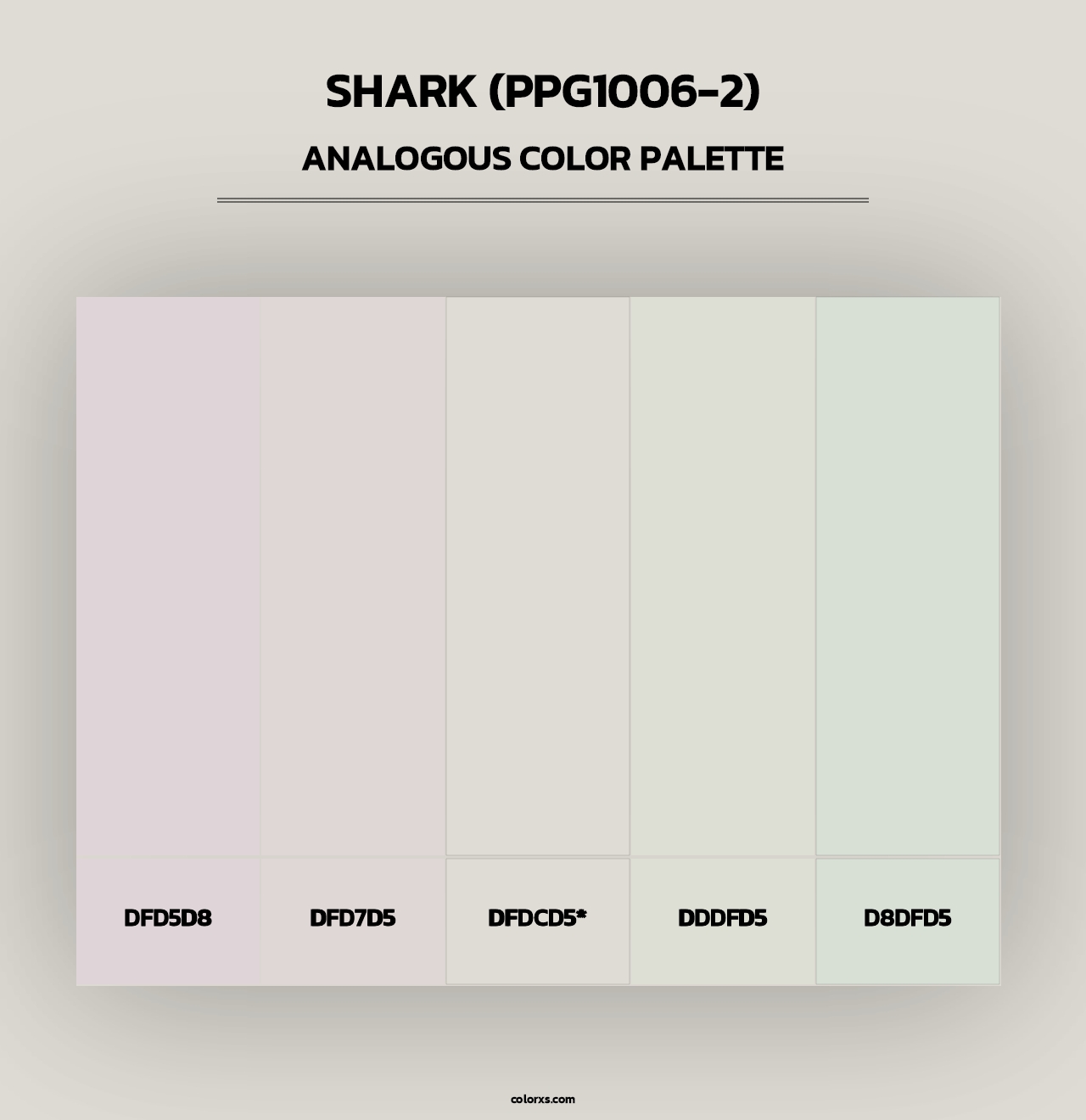 Shark (PPG1006-2) - Analogous Color Palette