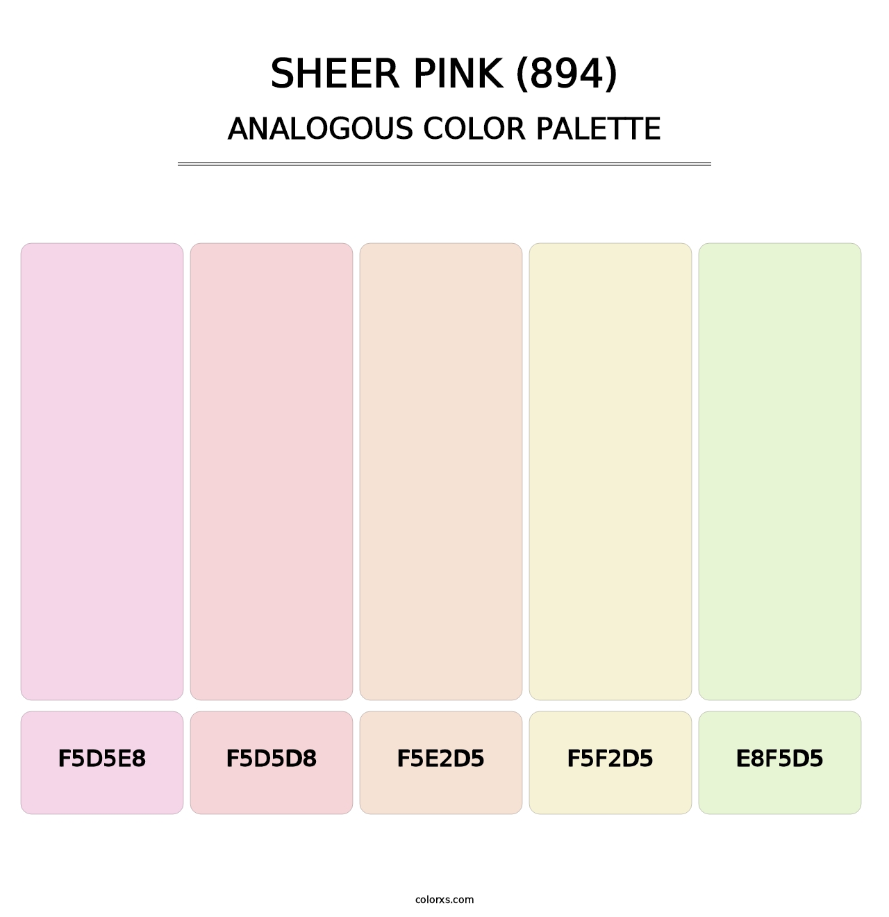 Sheer Pink (894) - Analogous Color Palette