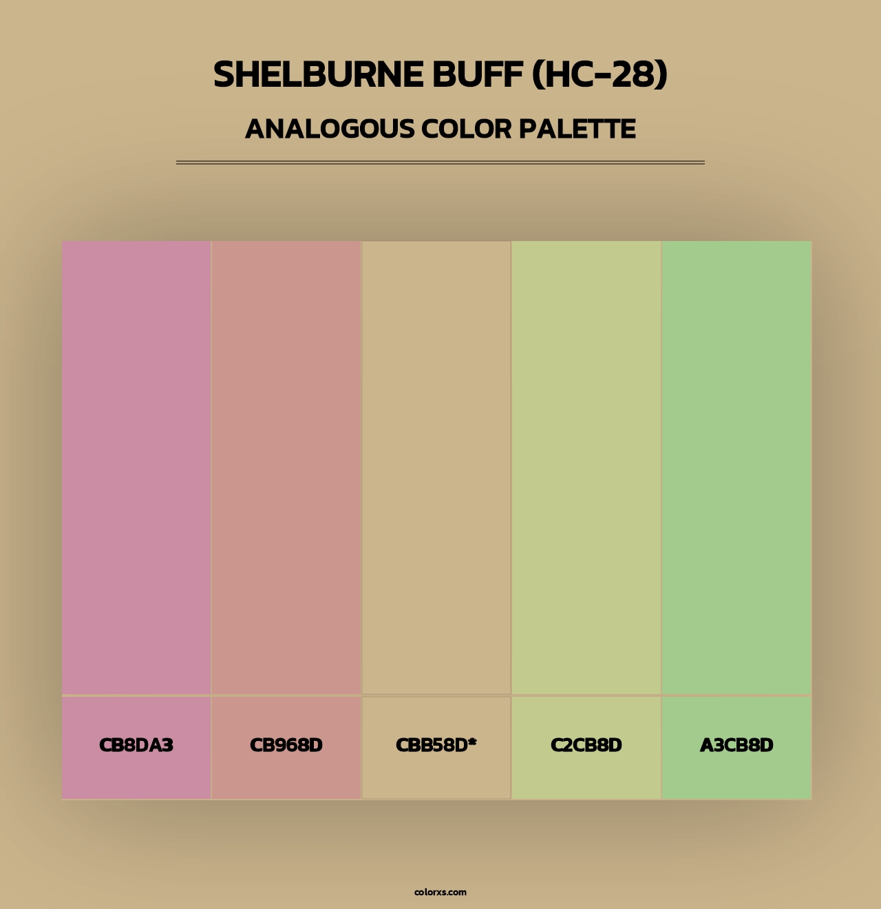 Shelburne Buff (HC-28) - Analogous Color Palette