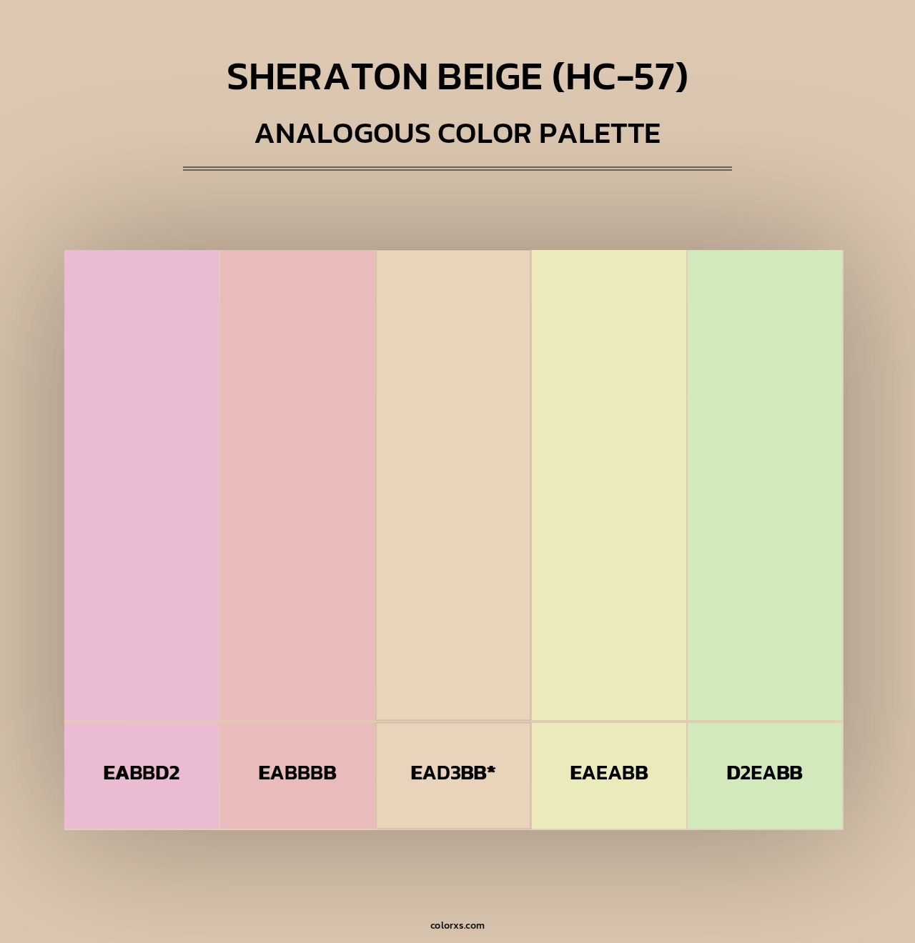 Sheraton Beige (HC-57) - Analogous Color Palette