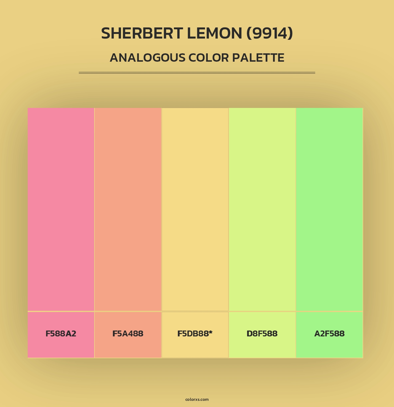 Sherbert Lemon (9914) - Analogous Color Palette
