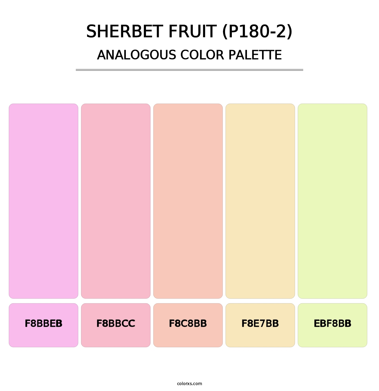 Sherbet Fruit (P180-2) - Analogous Color Palette