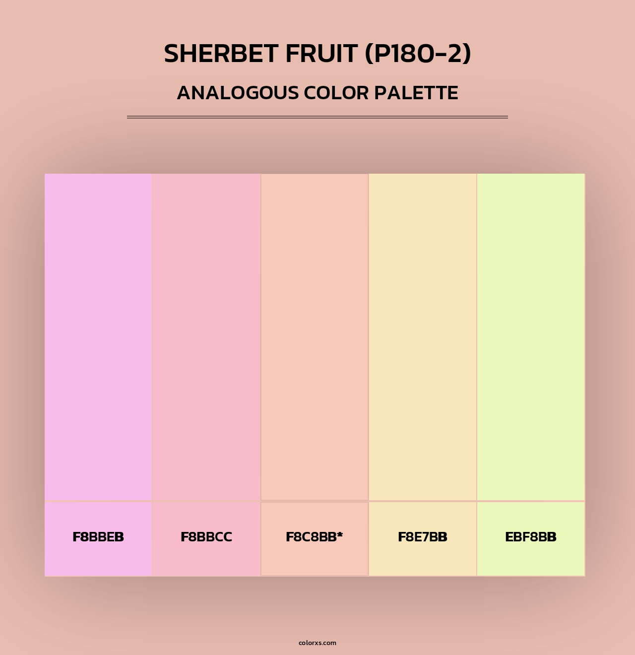 Sherbet Fruit (P180-2) - Analogous Color Palette