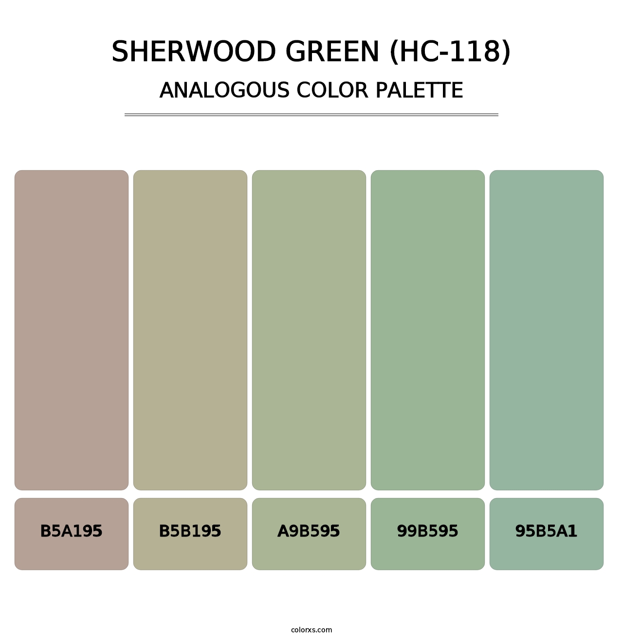 Sherwood Green (HC-118) - Analogous Color Palette