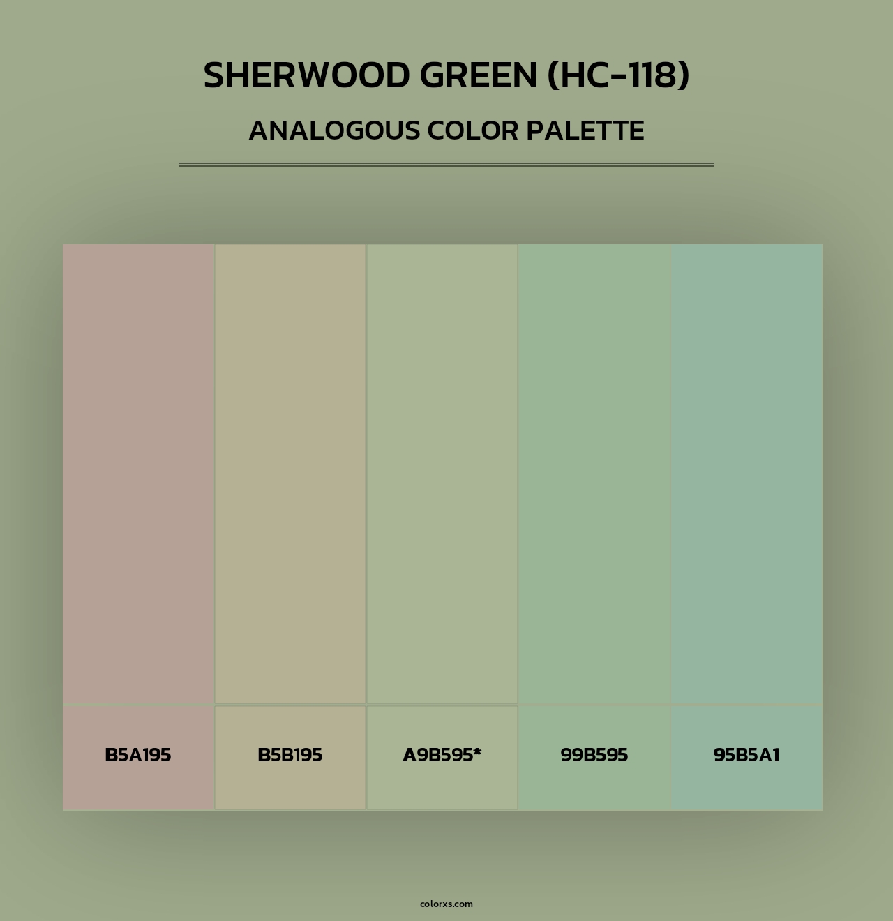 Sherwood Green (HC-118) - Analogous Color Palette