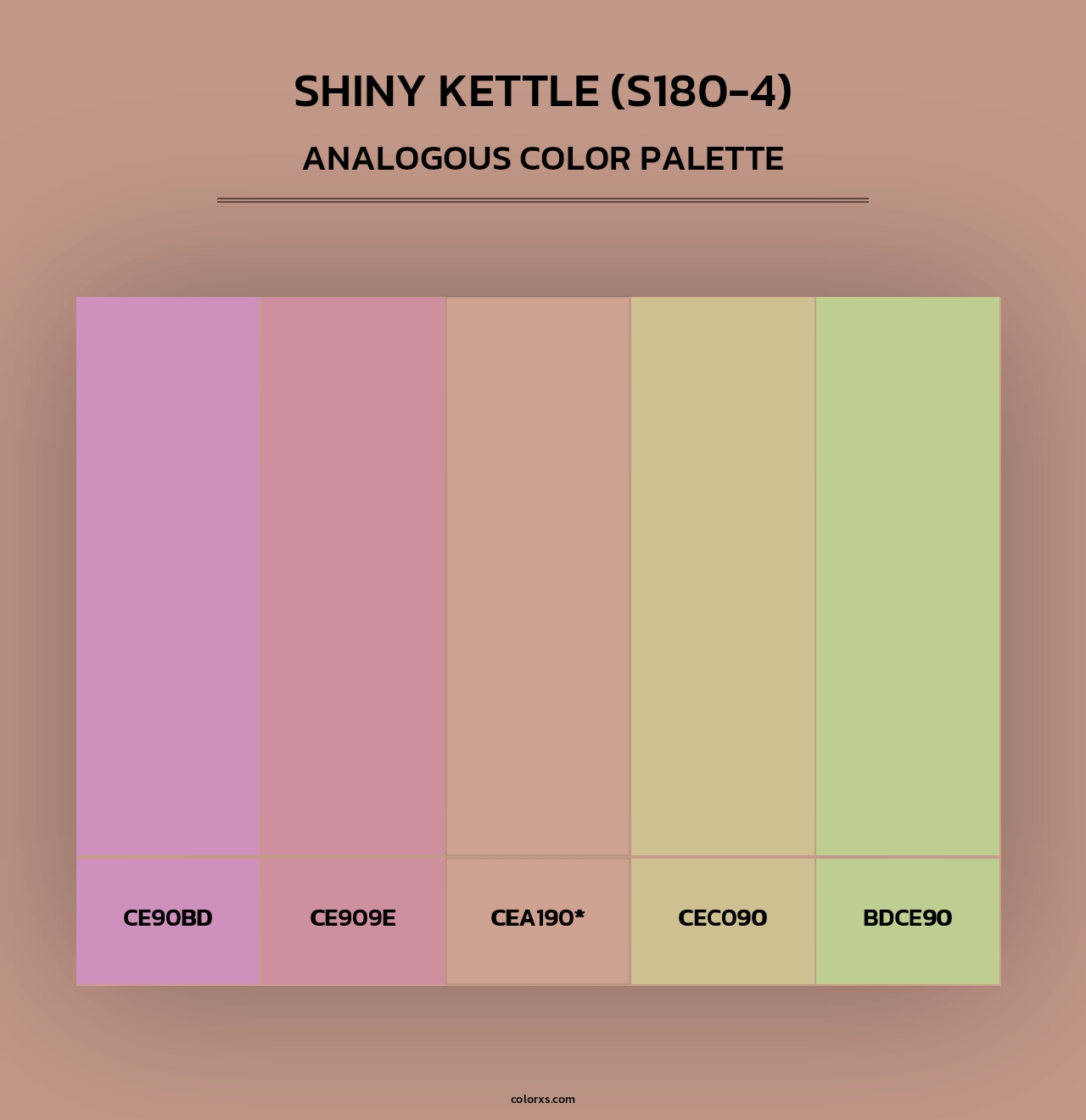 Shiny Kettle (S180-4) - Analogous Color Palette