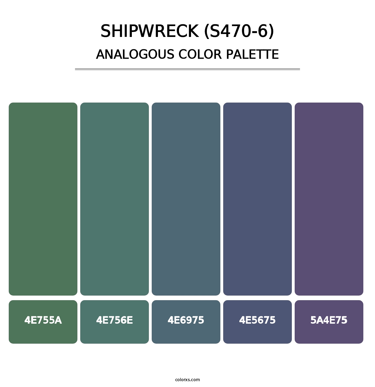 Shipwreck (S470-6) - Analogous Color Palette