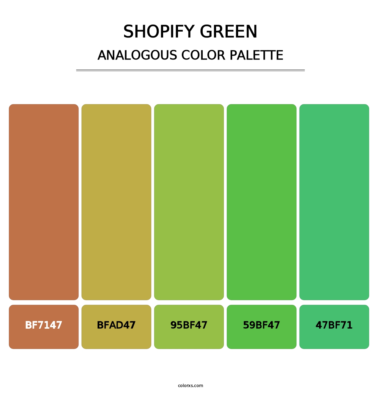 Shopify Green - Analogous Color Palette