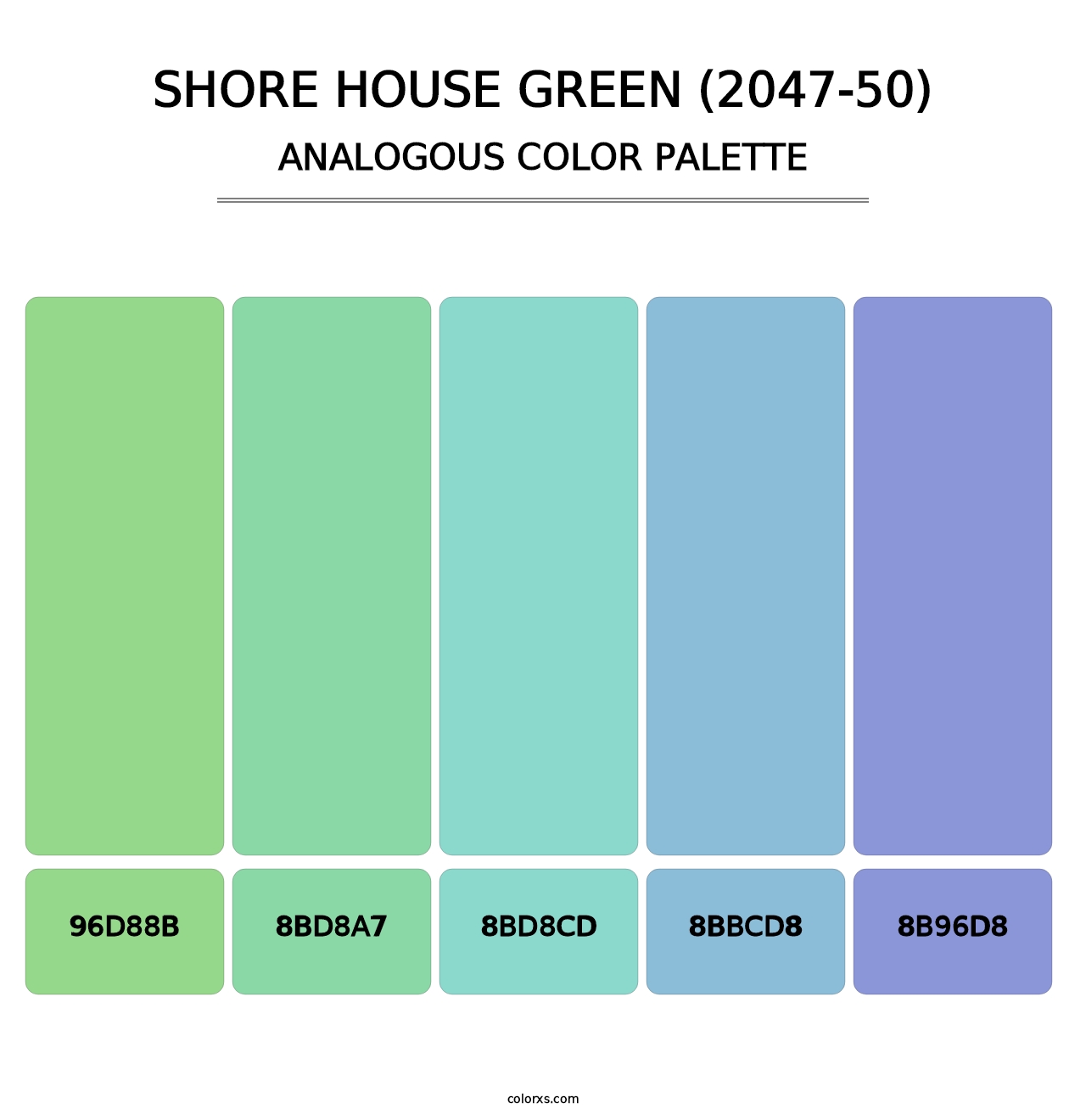 Shore House Green (2047-50) - Analogous Color Palette