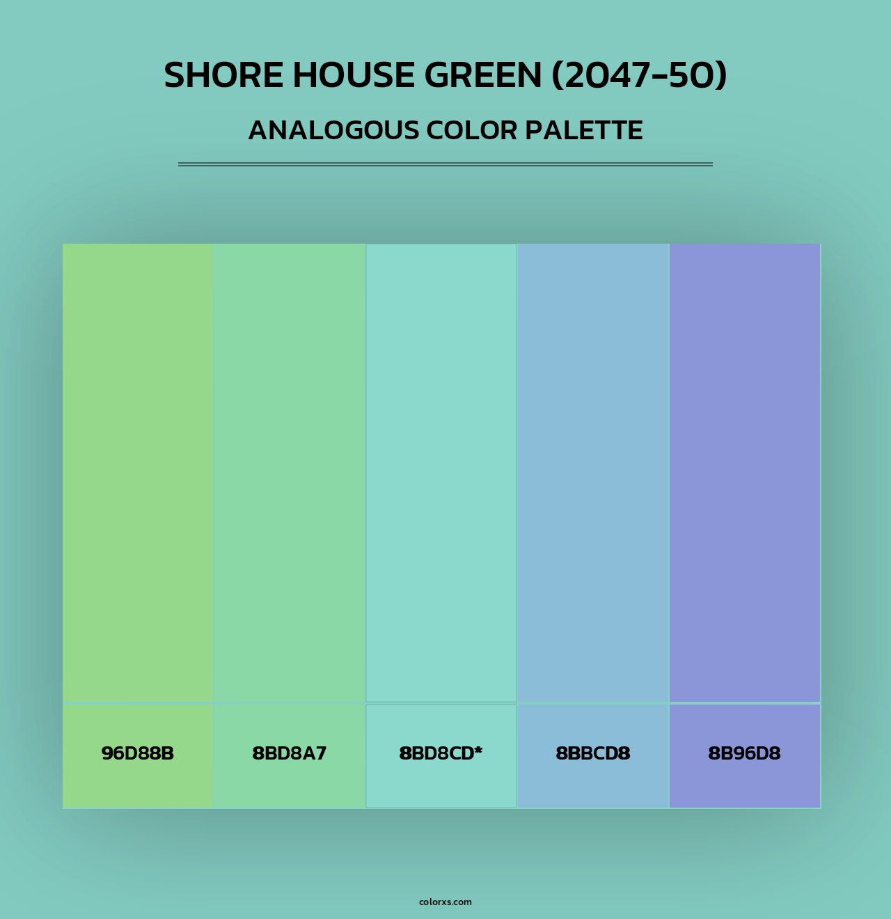 Shore House Green (2047-50) - Analogous Color Palette