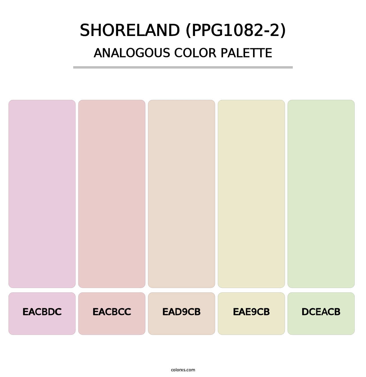 Shoreland (PPG1082-2) - Analogous Color Palette