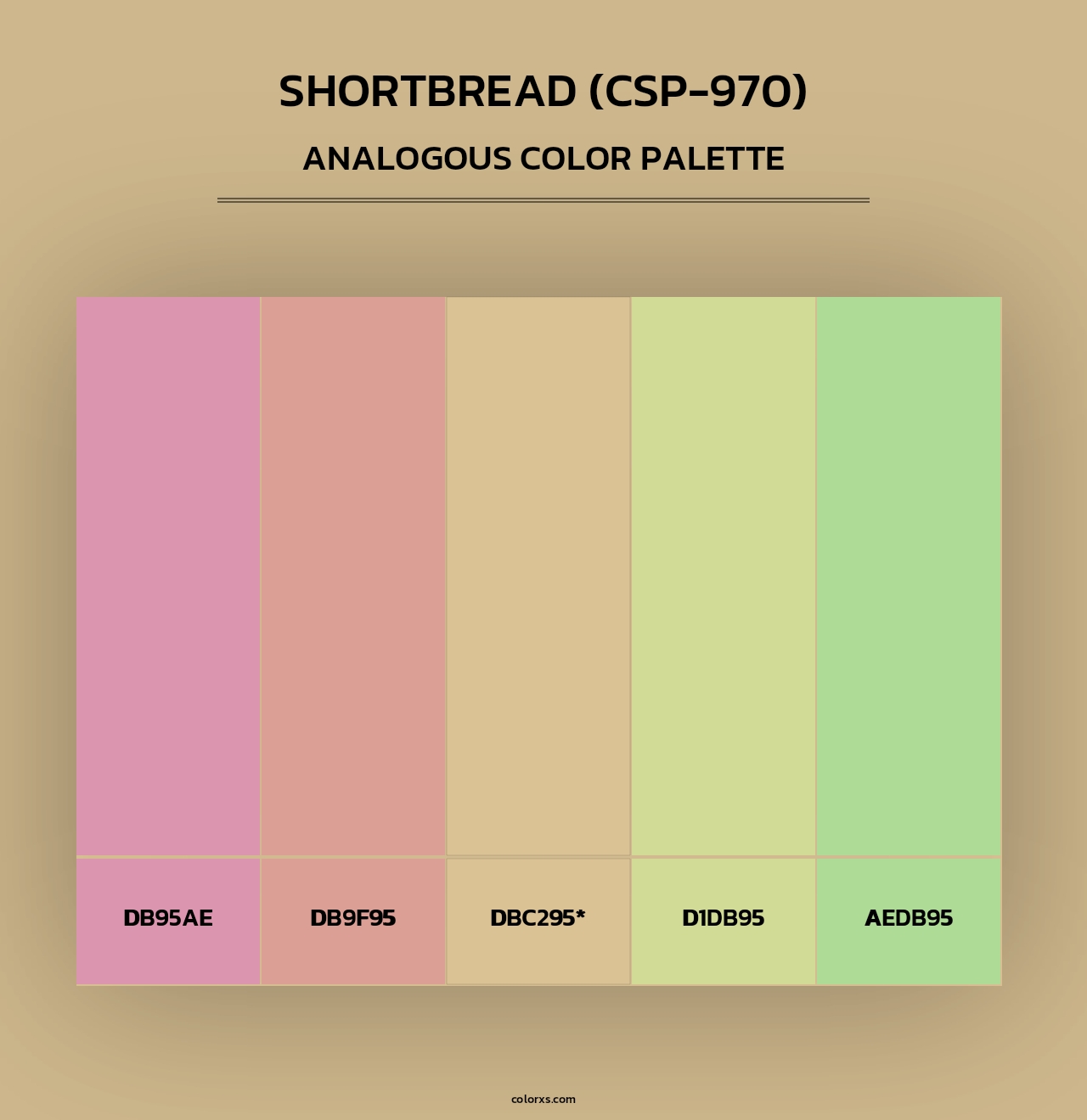 Shortbread (CSP-970) - Analogous Color Palette