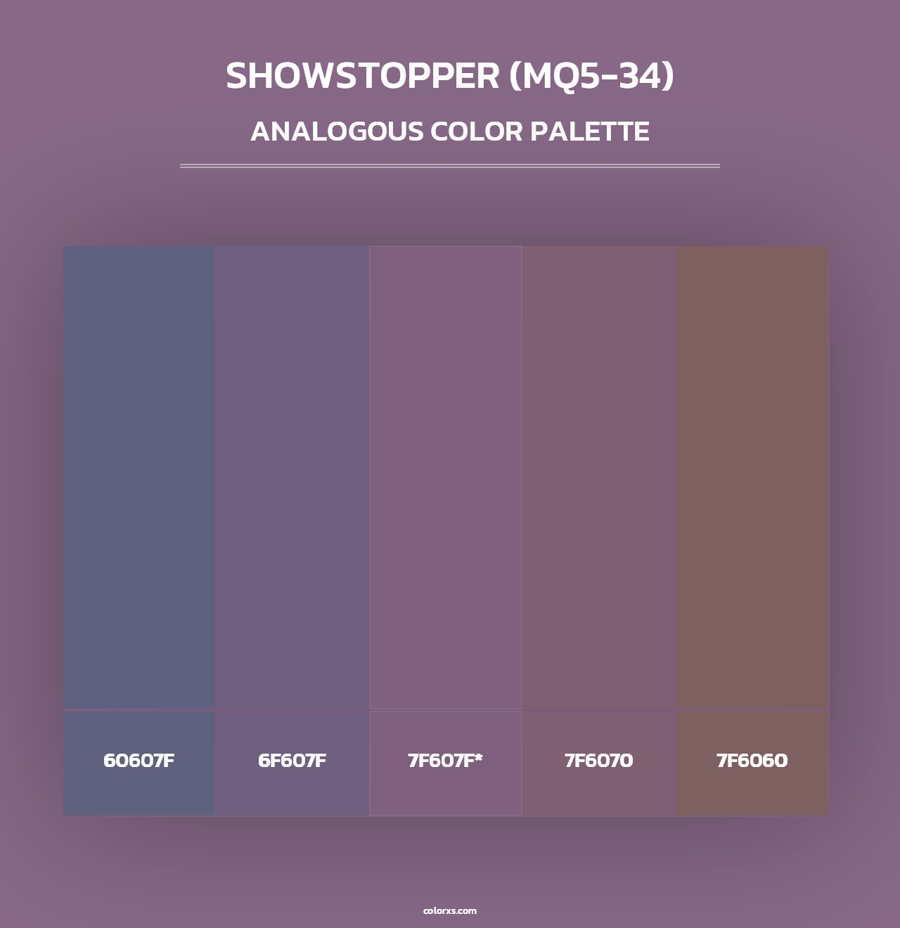 Showstopper (MQ5-34) - Analogous Color Palette