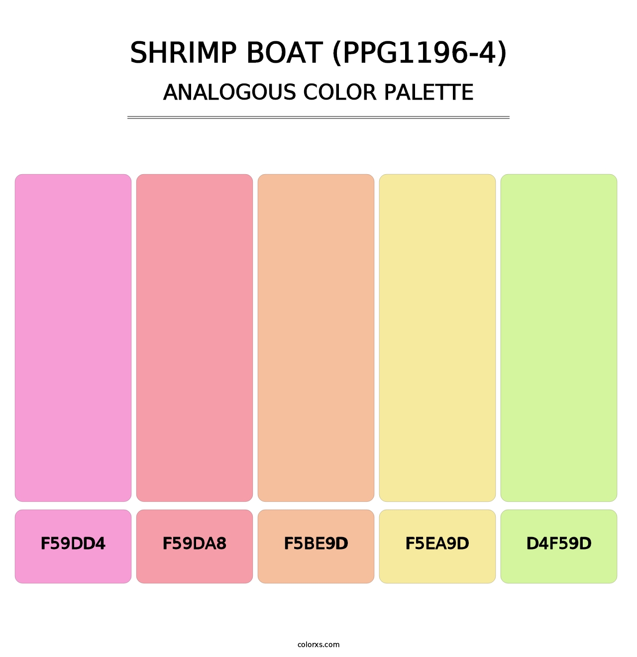 Shrimp Boat (PPG1196-4) - Analogous Color Palette