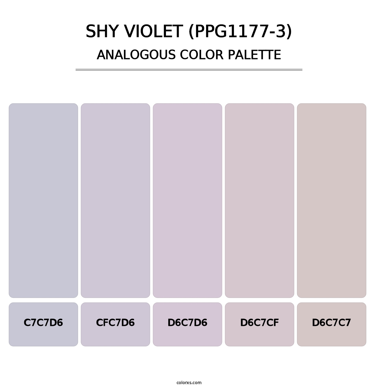 Shy Violet (PPG1177-3) - Analogous Color Palette