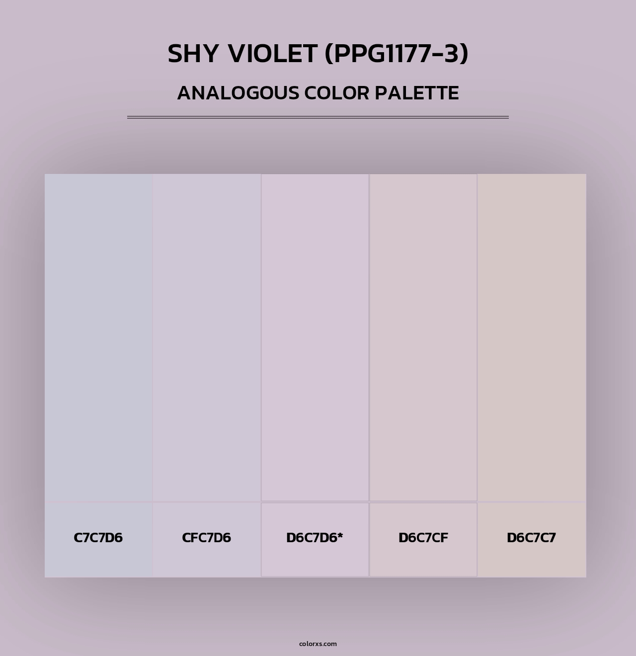 Shy Violet (PPG1177-3) - Analogous Color Palette