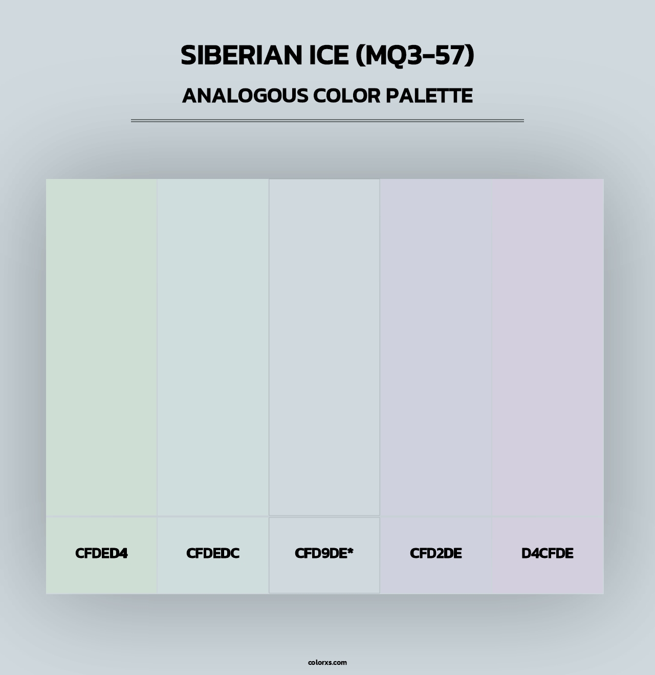 Siberian Ice (MQ3-57) - Analogous Color Palette