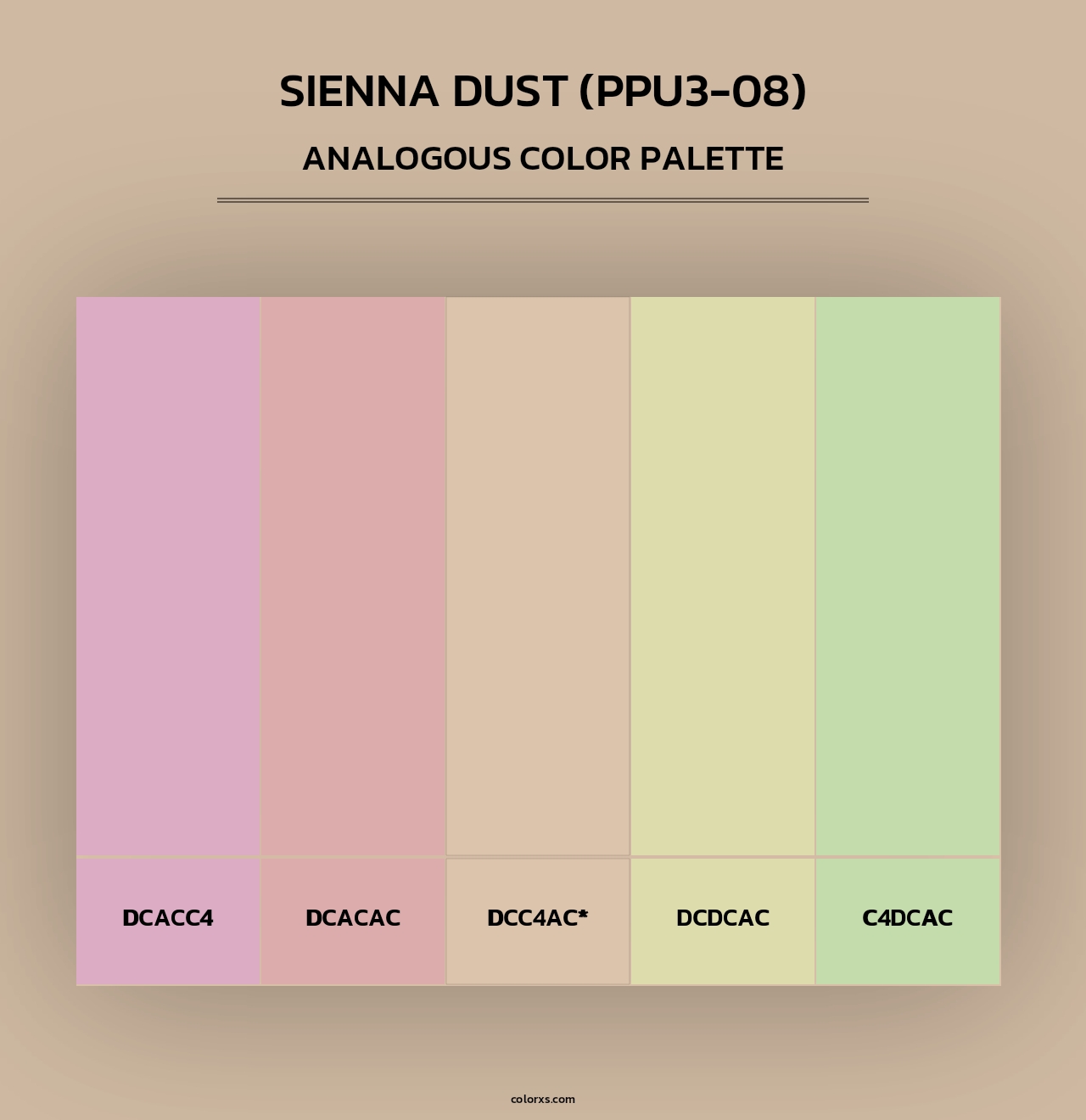 Sienna Dust (PPU3-08) - Analogous Color Palette