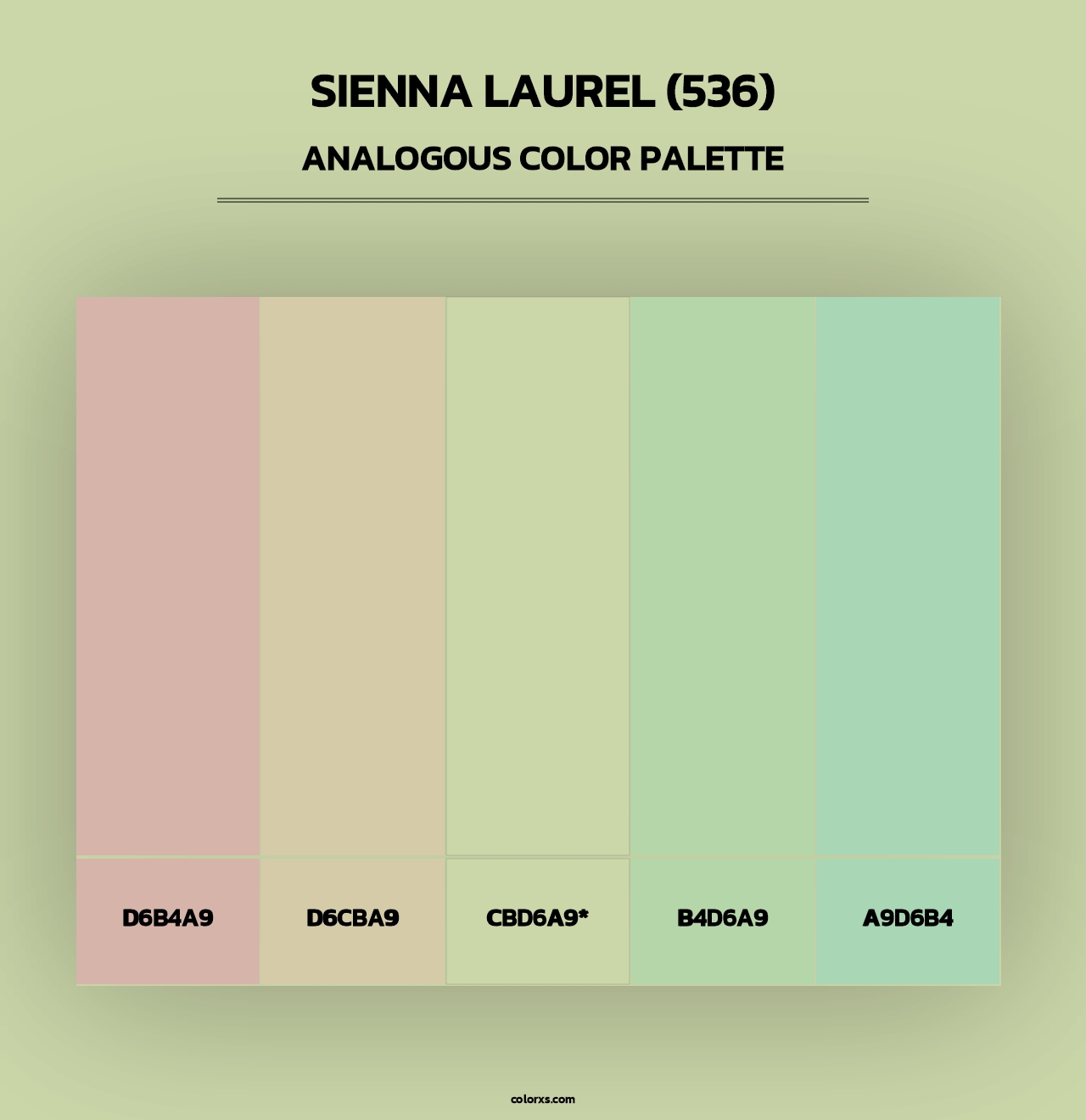 Sienna Laurel (536) - Analogous Color Palette