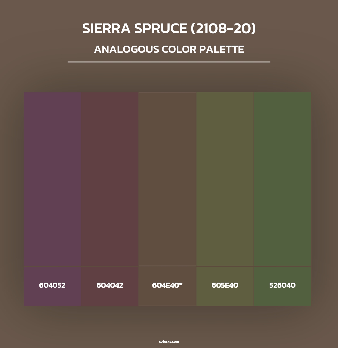 Sierra Spruce (2108-20) - Analogous Color Palette