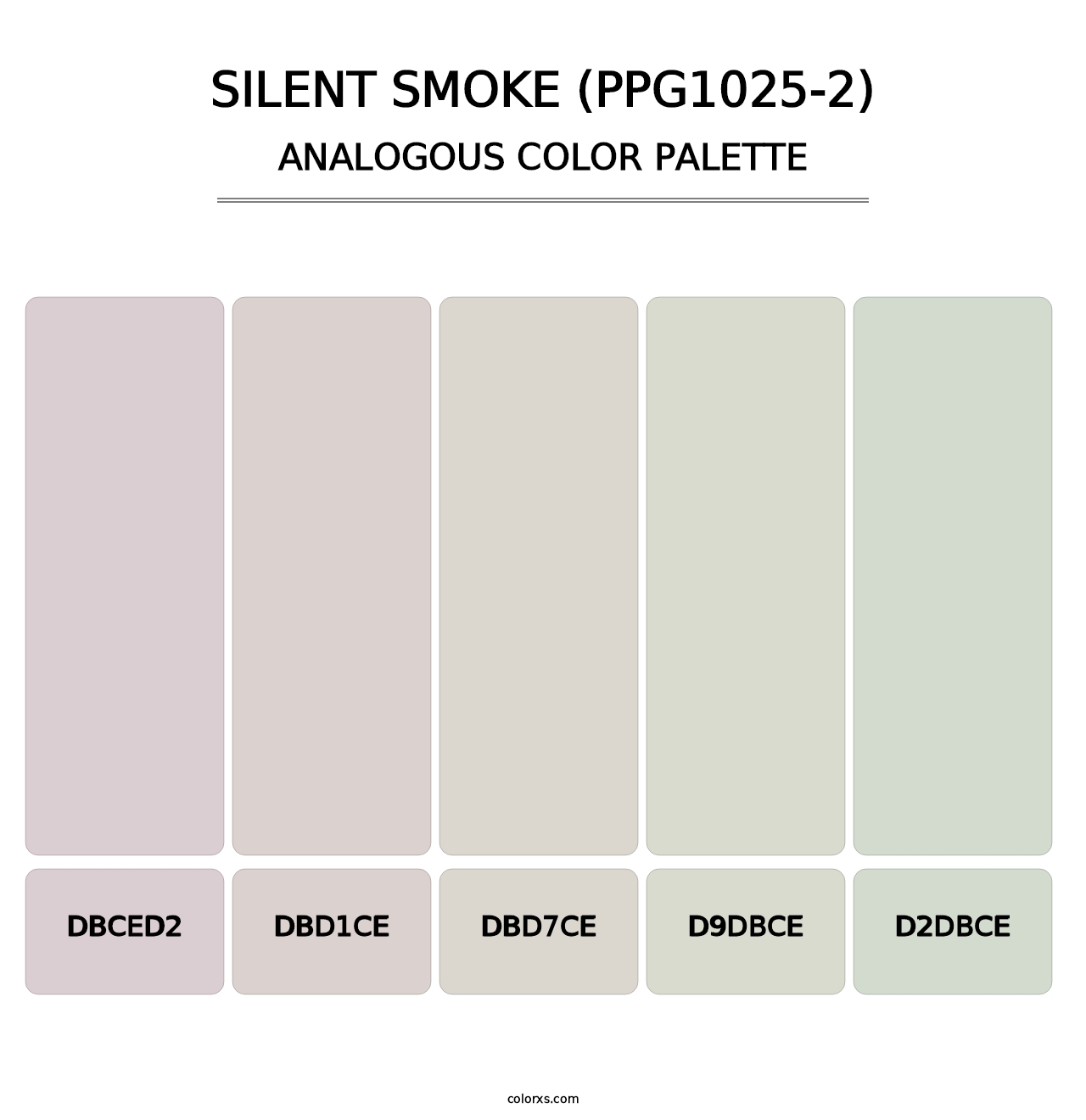 Silent Smoke (PPG1025-2) - Analogous Color Palette