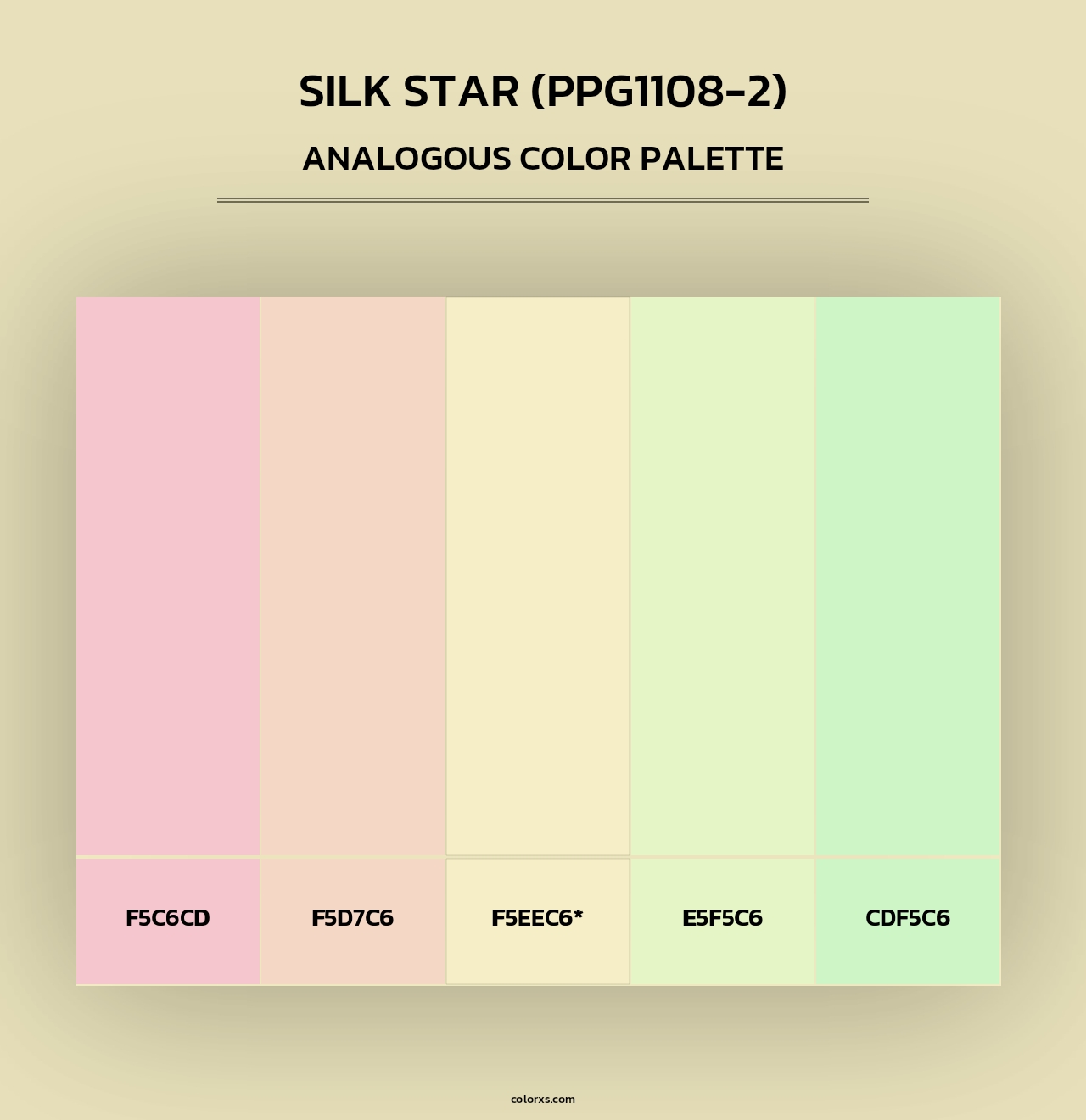 Silk Star (PPG1108-2) - Analogous Color Palette