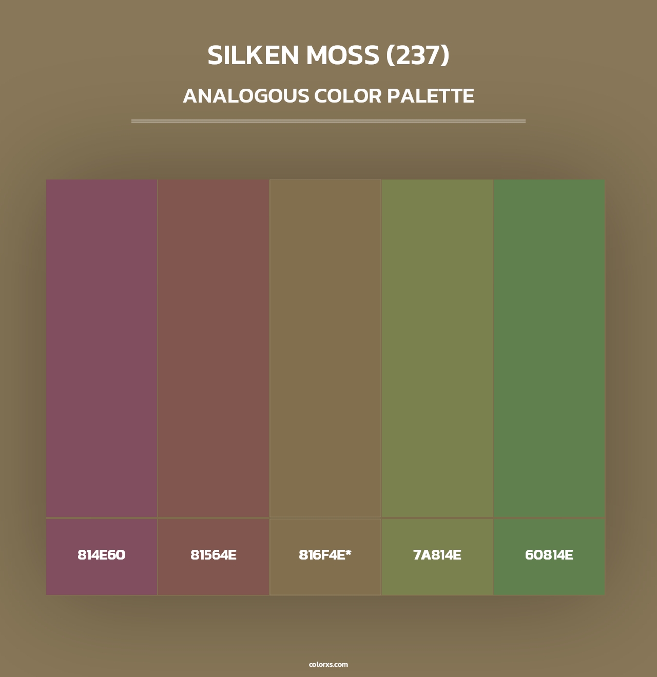 Silken Moss (237) - Analogous Color Palette